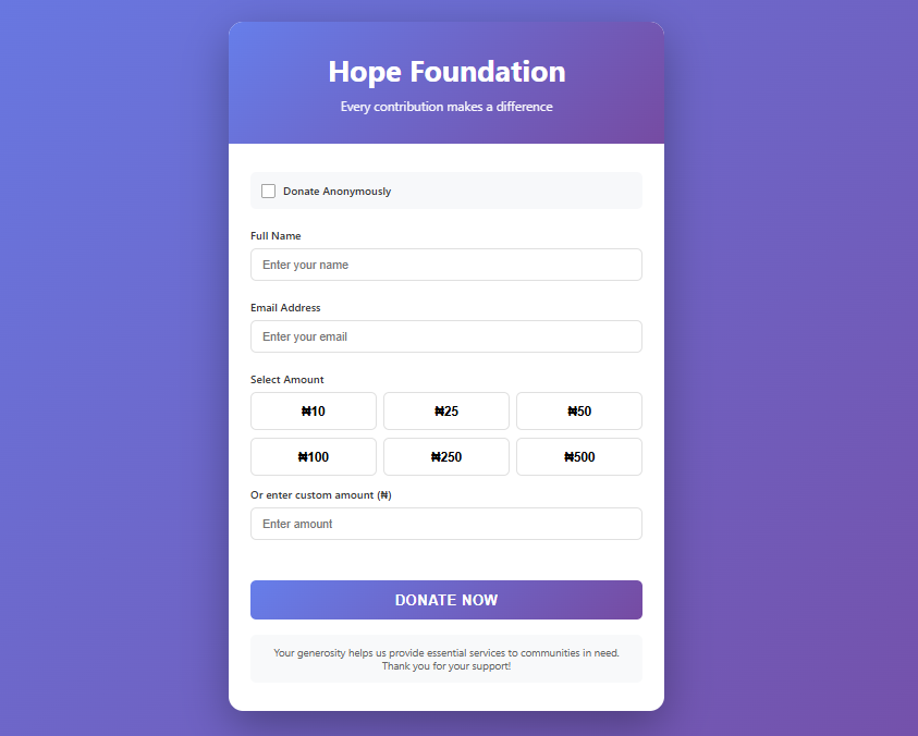 Donation Platform